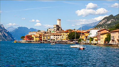BUY NOW! A VIEW OF MALCESINE - FINE ART PRINT