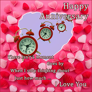 An ANNIVERSARY e-CARD "MOMENTS TO TREASURE"