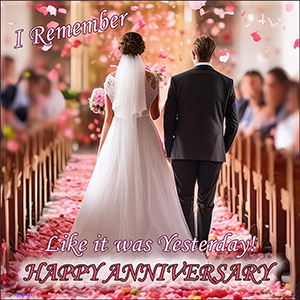 An ANNIVERSARY e-CARD "PETALS AND PROMISES"