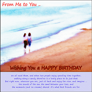 A "BIRTHDAY" e-Card - BEST FRIENDS