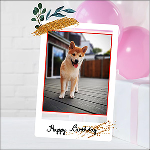 A "Birthday" e-Card - THE JAPANESE SHIBA INU