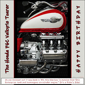 A BIRTHDAY e-CARD - HEART OF THE HONDA VALKYRIE