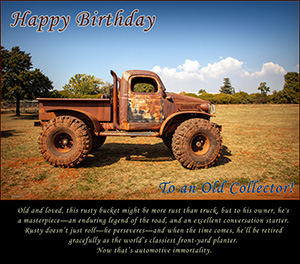 A BIRTHDAY e-CARD - RUSTY