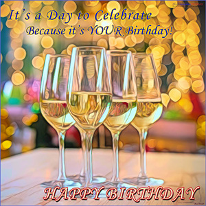 A BIRTHDAY e-CARD "SIP SIP HURRAY"