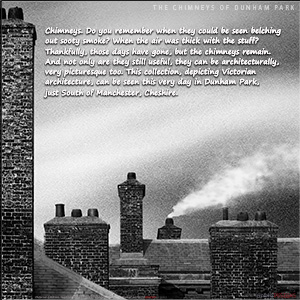 A "Blank" e-Card - with Fine Art Photographic Image THE CHIMNEYS OF DUNHAM PARK