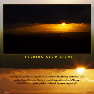 A "Blank - add your own message" e-Card - with Fine Art Photographic Image - EVENING GLOWLIGHT