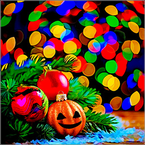 A BLANK e-CARD "OOPS IT'S A FESTIVE MIX-UP"
