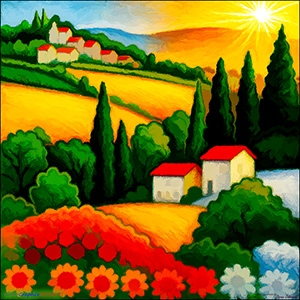 BLANK e-Card - TUSCANY - Add Your Own Message