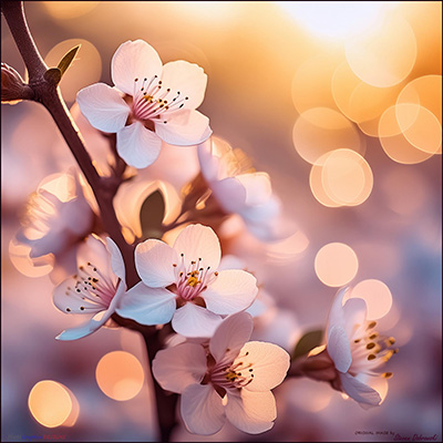 BUY NOW! BLOSSOMS and SUNLIGHT - PHOTOGRAPHIC ART PRINT