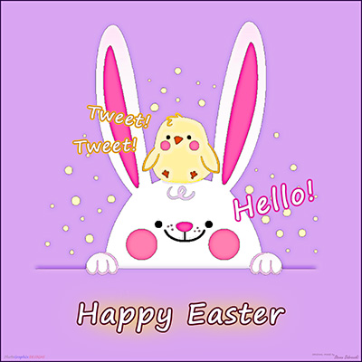 BUY NOW! BUMPIKINS SAYS HELLO - EASTER eCARD
