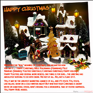 A CHRISTMAS e-CARD - HAPPY CHRISTMAS