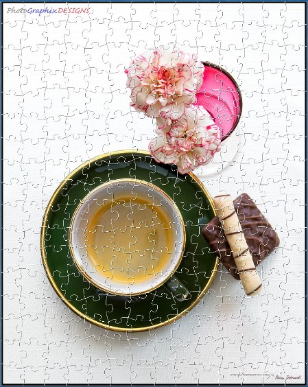 BUY NOW! COFFEE AND CARNATIONS - web-playable jigsaw