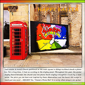 An "Easter" e-Card - with Fine Art Photographic HEAVEN'S PHONEBOX