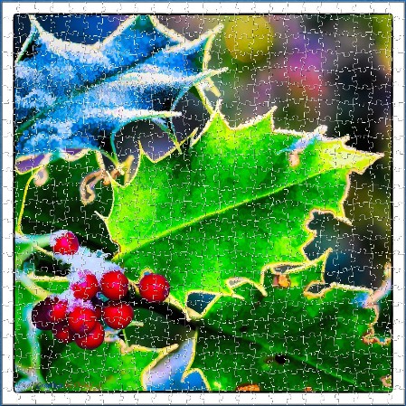 BUY NOW! HOLLY AND BERRIES Digital Jigsaw - Own it Forever