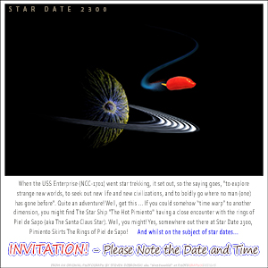 An INVITATION e-Card - STAR DATE