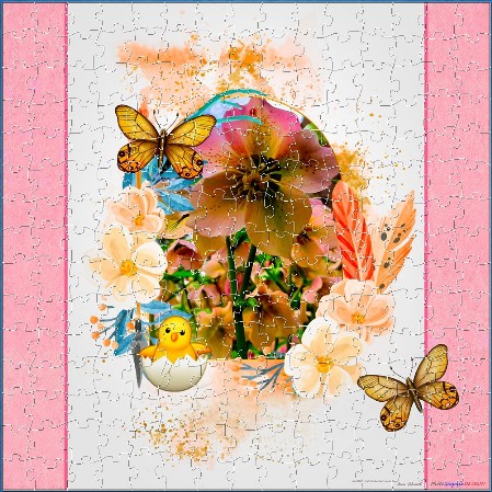 BUY NOW! IN REDS AND GREENS AND GOLDS - web-playable jigsaw