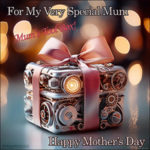 A MOTHER'S DAY e-CARD "HER STEAMPUNK MAKEUP TOOLBOX"