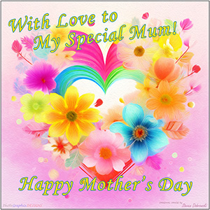 A MOTHER'S DAY e-CARD "THE COLOURS OF LOVE"