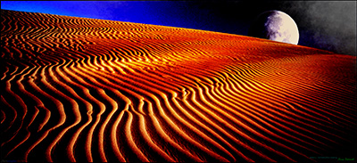 BUY NOW! MOONRISE OVER DESERT SANDS - FINE ART PRINT