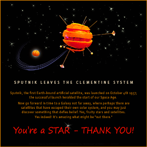 A "Thank You" e-Card - Sputnik - You're A Star