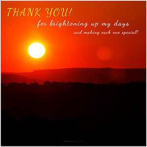 A Fine Art "Thank You" e-Card from the PhotoGraphixDesigns Studios - BRIGHT DAYS