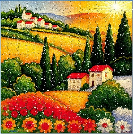 BUY NOW! TUSCANY - web-playable jigsaw
