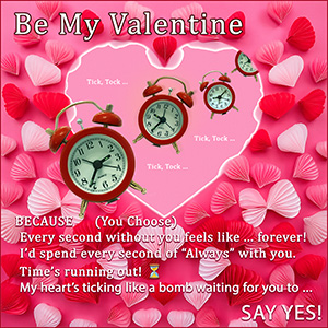 A VALENTINE's DAY e-CARD "MOMENTS TO TREASURE"