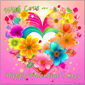 A VALENTINE's DAY e-CARD "THE COLOURS OF LOVE"