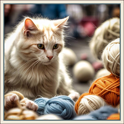 BUY NOW! KITTY'S PLAYTIME - FINE ART PRINT
